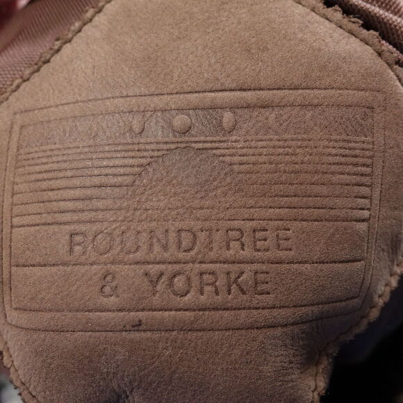 ROUNDTREE & YORKE BROWN GENUINE LEATHER ZIP UP COAT JACKET MENS SIZE M MEDIUM - Picture 11 of 13